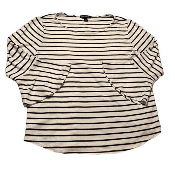 J. Crew Navy & White Striped Top Small - Picture 1 of 5